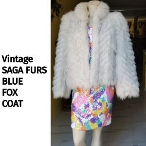 Vintage SAGA Blue Fox Fur Coat
